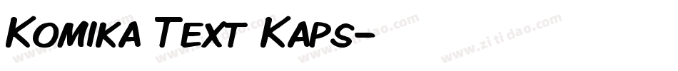 Komika Text Kaps字体转换